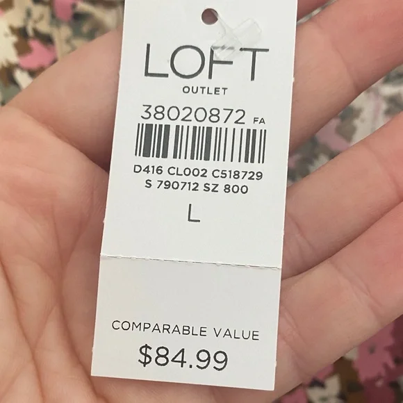 NWT LOFT Multicolor Floral Patterned dress - Picture 3 of 12